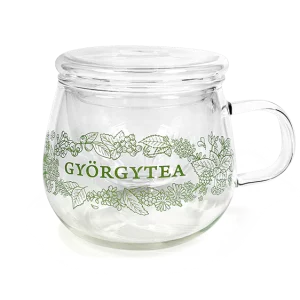 Györgytea üvegszűrős csésze